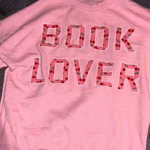 VS Pink Shirt with Cherry Print - Book Lover🍒🍒